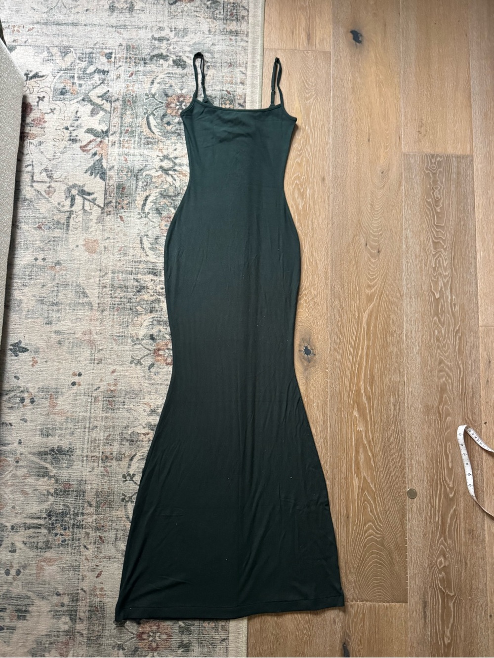 SKIMS Cypress Green Soft Lounge Long Slip Maxi Dress Small